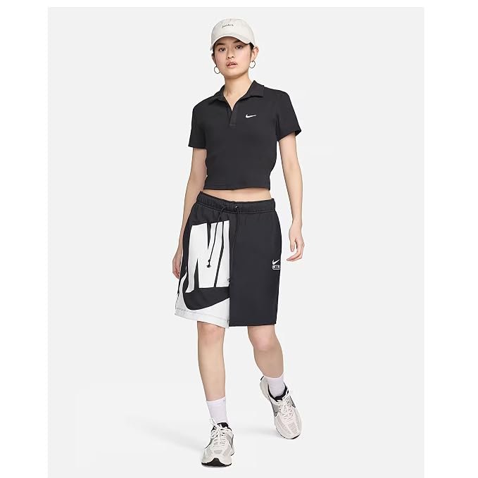 Nike Sportswear Essential Women's Short-Sleeve Polo T-SHIRT Material composition - Image 3